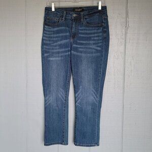Judy Blue Faded Indigo Ankle Crop Jeans